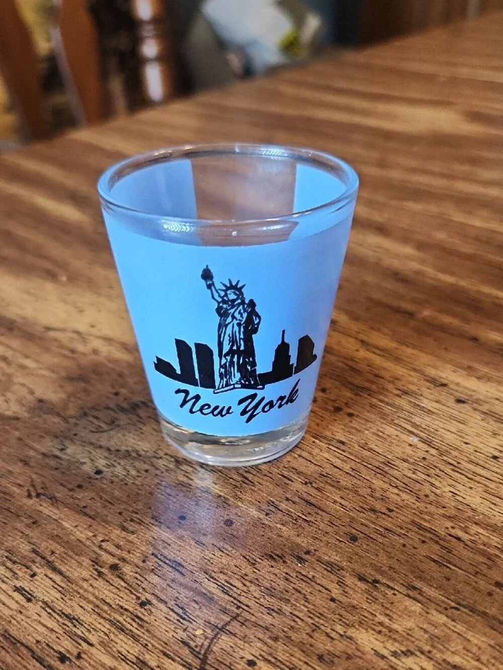 New York Blue Skyline Shot Glass - Souvenir Glass